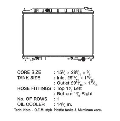 CSF Radiators 3371 Nissan Maxima