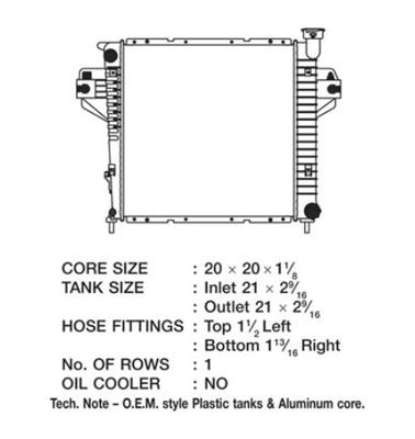 CSF Radiators 3379 Radiator, OE Replacement, Aluminum/Plastic, Natural, Jeep, Liberty, Each