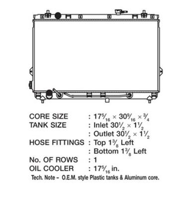 CSF Radiators 3409 Kia Sedona