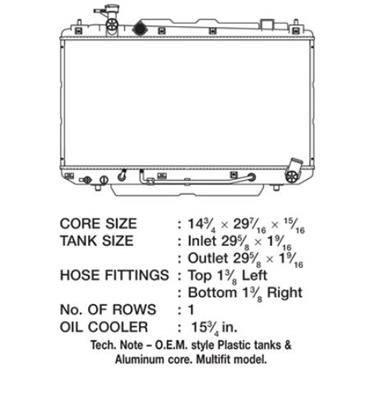 CSF Radiators 3474 Toyota Rav 4