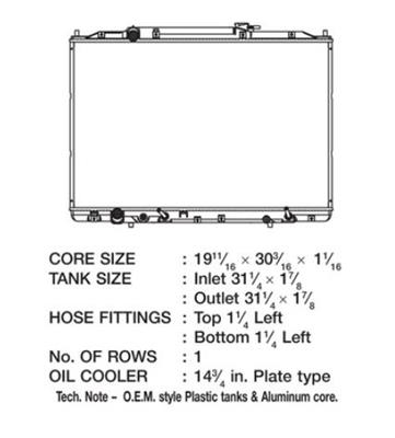 CSF Radiators 3476 Acura Mdx