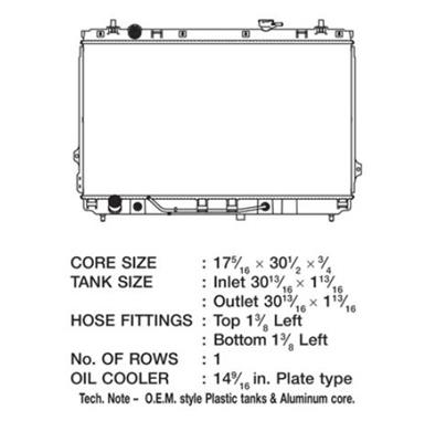 CSF Radiators 3492 Kia Sedona