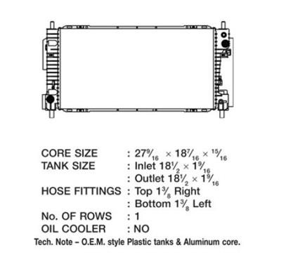 CSF Radiators 3532 Ford Escape