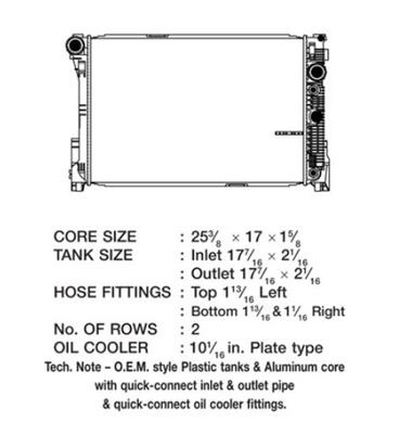 CSF Radiators 3548 Radiator, OE Replacement, Aluminum/Plastic, Natural, Mercedes-Benz, Each