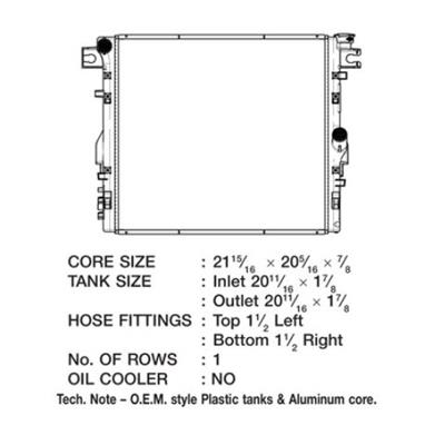CSF Radiators for 2012-2016 WRANGLER - 3592 Radiator, OE Replacement, Aluminum/Plastic, Natural, Jeep, JK Wrangler, Each