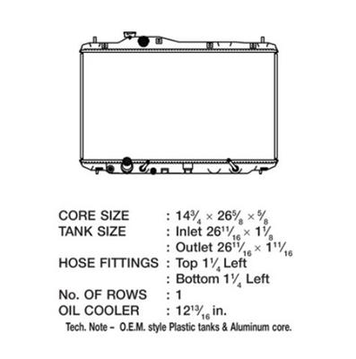 CSF Radiators 3643 Acura Ilx 13-14