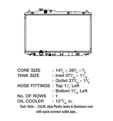 CSF Radiators 3675 Honda