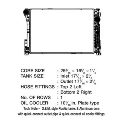 CSF Radiators 3692 Radiator, OE Replacement, Aluminum/Plastic, Natural, Mercedes-Benz, Each