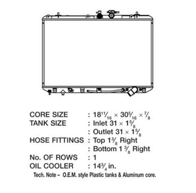 CSF Radiators 3701 Toyota Highlander