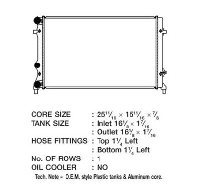 CSF Radiators for 2012-2014 PASSAT - 3705 Radiator, OE Replacement, Aluminum/Plastic, Natural, Volkswagen, Passat, Each