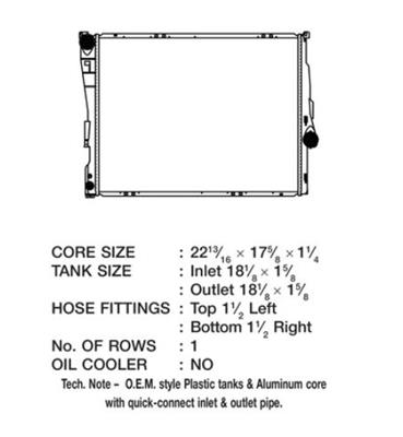 CSF Radiators 3709 Radiator, OE Replacement, Aluminum/Plastic, Natural, BMW, Automatic Transmission, Each