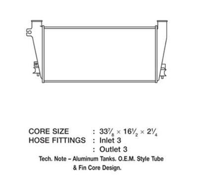 CSF Intercoolers 6003 Intercooler, Aluminum, Natural, Chevy, GMC, Each
