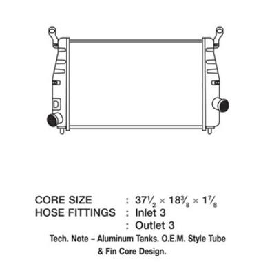 CSF Intercoolers 6007 Intercooler, Aluminum, Natural, Chevy, GMC, Each
