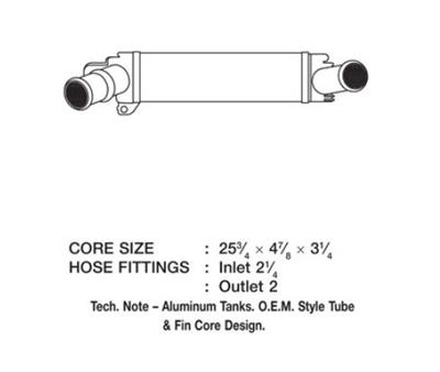 CSF Intercoolers 6014 Intercooler, Aluminum, Black, Ford, Each