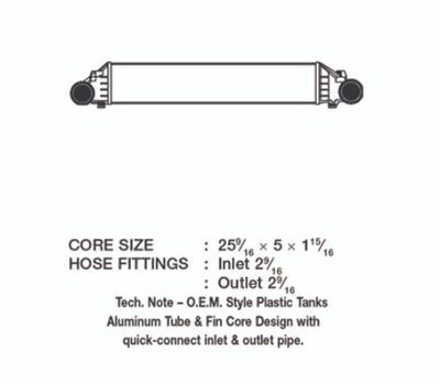 CSF Intercoolers 6056 Intercooler, Aluminum, Natural, Mercedes-Benz, Each