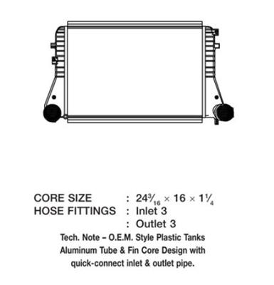 CSF Intercoolers for 2010 JETTA - 6061 Intercooler, Aluminum, Natural, Volkswagen, Each