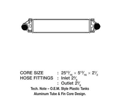 CSF Intercoolers 6064 Intercooler, Aluminum, Natural, Volvo, Each
