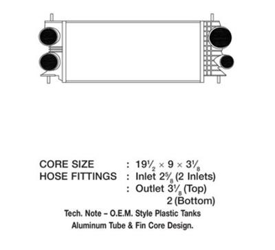 CSF Intercoolers for 2015-2016 F-150 - 6071 Intercooler, Aluminum, Black, Ford, Each