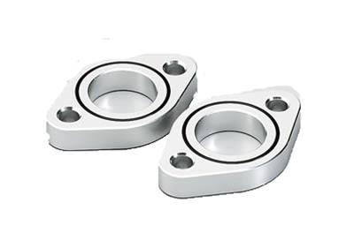 CSR Water Pump Spacers 9001 Spacers, Pump, 1/2 in., Billet Aluminum, Natural, with Rubber O-Ring, Natural, Chevy, Big Block, Pair thumbnail 2