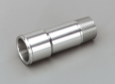 CSR NPT to Smooth Hose Adapters 906 Fitting, Adapter, Barb, Straight, Aluminum, Clear Anodized, 3/4 in. NPT, 1 1/4 in. Barb, Each thumbnail 2