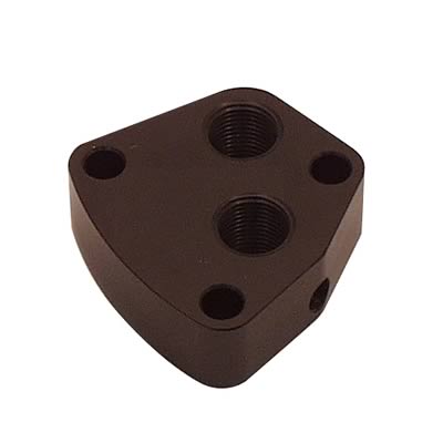 Canton Racing Remote Oil Filter Adapters 22-589 Adapter, Filter, Bypass, Bolt-On, Aluminum, Black, 1/2 NPT Female, Each thumbnail 3