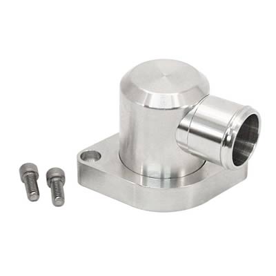 Canton Racing Billet Aluminum Water Necks 80-058 Neck, Aluminum, Polished, 90 Degree, Ford, FE, Each thumbnail 2
