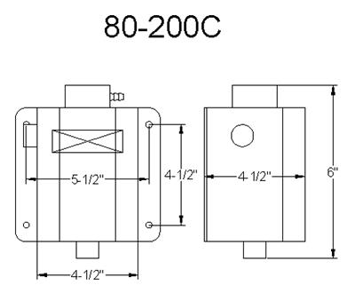 Canton Racing Coolant Expansion Fill Tanks 80-200C Tank, Aluminum, Natural, Recirculating, 1.75 Quarts, Each thumbnail 4