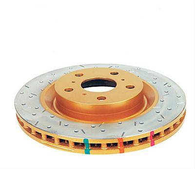 DBA HD Series 4000XS Brake Rotors for 2004 GTO - DBA4040XS Disc Rotor, Cross-Drilled, Slotted, 4000 XS Series, Uni-Directional, Pontiac, Front, Each
