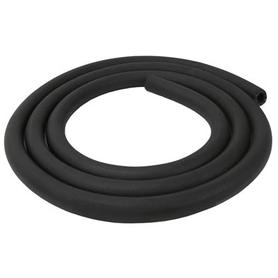 Derale Transmission Fluid Hoses 15740 Oil Hose, 1/2 in. Size, Rubber, Black, 8 ft. Length, Each