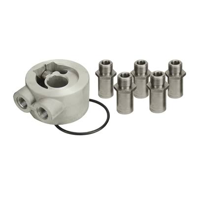 Derale Fluid Control Thermostats 25702 Thermostat, Control, Aluminum, Natural, 3/8 in. NPT Female Threads, Each