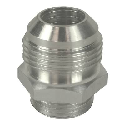 Derale AN Fittings 59012 Fitting, Adapter, to Straight Cut, Straight, Aluminum, Black Anodized, -12 AN, -10 AN, Each thumbnail 2