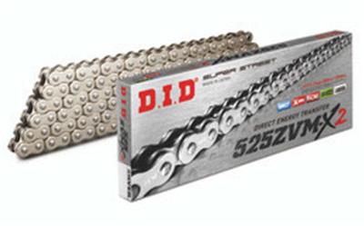 Test Kette DID 525 ZVMX G&G 116 Glieder Offen Nietschloß ZVM-X GOLD X-Ring Verstärkt 4525516331234 Did 525 Zvm X