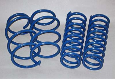 Dinan Performance Spring Sets D100-0928 Coil Springs, Sets, Lowered Ride Height, Front and Rear, 0.50 in. Lowered Front, 0.63 in. Lowered Rear, Blue, BMW, Set of 4