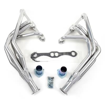 Dougs Headers Full Length Silver Ceramic Coated 1 5 8 Primaries D315