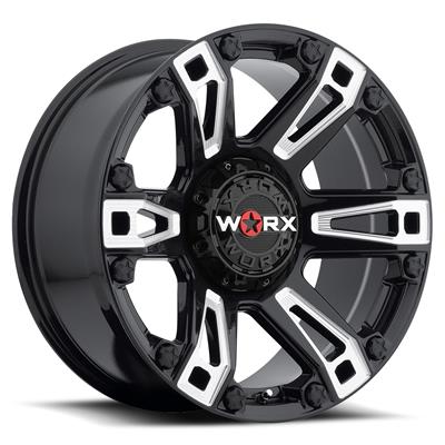 Ultra Wheel Company 803 7935BM 25 Worx 803 Beast Gloss Black with