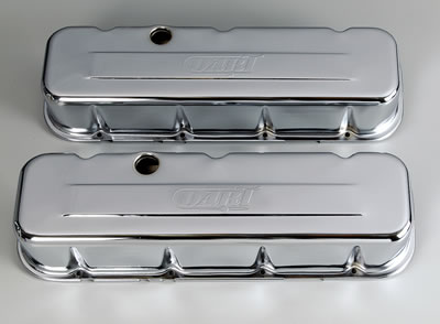 Dart Chrome Valve Covers 68000060 Covers, Tall, Steel, Chrome, Logo, Chevy, Big Block, Pair