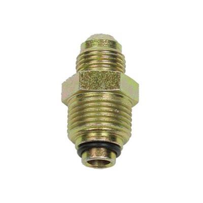 Detroit Speed Power Steering Gear Fittings 090202LDS Fittings, Straight, Steel, Zinc Plated, M8 x 1.5 Male Thread Inverted Flare, -6 AN Male AN, Chevrolet, Pontiac, Each thumbnail 2