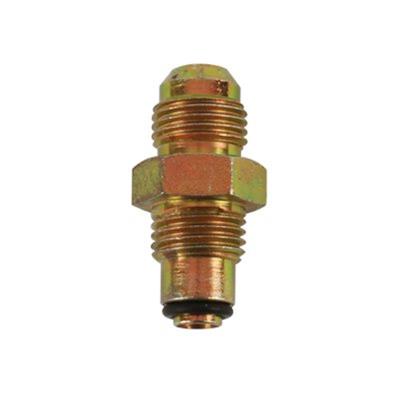 Detroit Speed Power Steering Gear Fittings 090208DS Fittings, Straight, Steel, Zinc Plated, -6 AN Male AN, M14 x 1.5 Male O-ring, Each thumbnail 2