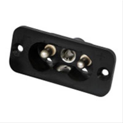 Deltran Battery Tender DC Power Connectors 224-0061-BK Connector, On-Board Receptacle, Black, 2-pin, 80 Amps, Each