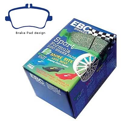 EBC Brakes Brake Pads Greenstuff Organic Front Mercedes Benz Passenger