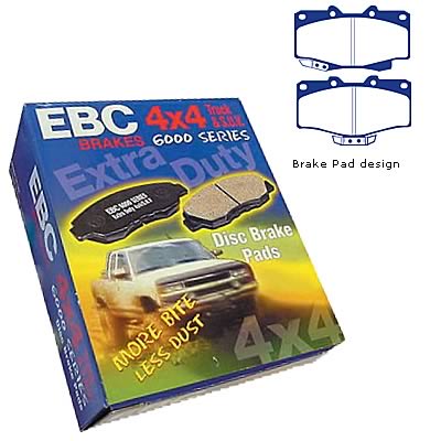EBC Brakes DP6807 6000 Series Greenstuff Truck and SUV Brake Pad 