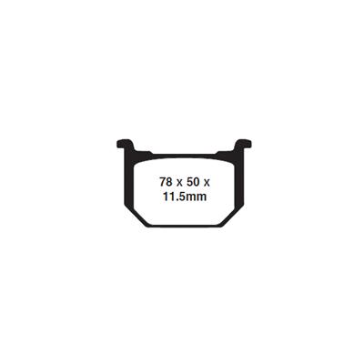 EBC 1988 Suzuki GN 250 J Front Left/Right FA-SFA-X Brake Pads thumbnail 2