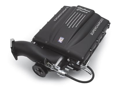 Edelbrock E-Force GM Truck and SUV Stage 1 Street Legal Supercharger Kits 1577 System, E-Force, Serpentine, Black Powder Coated, Intercooler, With Tuner, 4.8,5.3,6.0, Kit thumbnail 5
