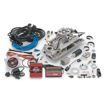 Edelbrock 357000 Pro-Flo 4 Fuel Injection Kit w/Cathedral Port Cyl Heads 