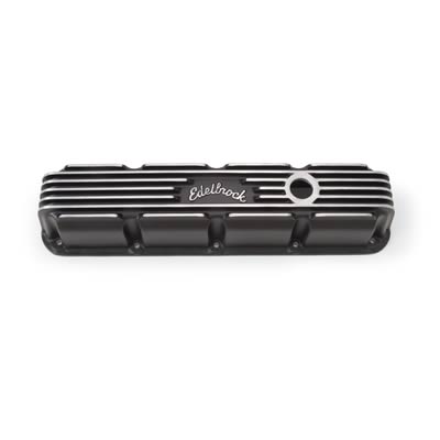 Edelbrock 41773 エンジンバルブカバー Edelbrock Classic Cast