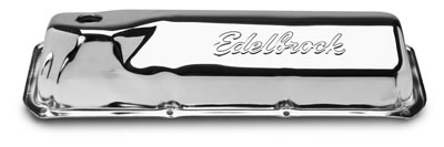 Edelbrock 4461 Edelbrock Signature Series Chrome Valve Covers