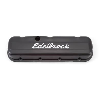 Edelbrock Valve Cover Signature Series Chevrolet 1965 and Later 396-502 V8 Low Black