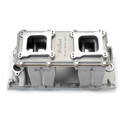 Edelbrock 7115 Intake Manifold, Street Tunnel Ram, Aluminum, Natural 