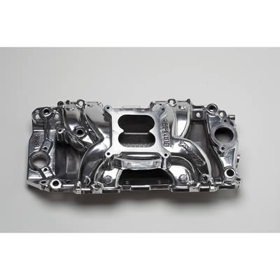 Edelbrock Polished B/B Chev Rect Port RPM Air-Gap Manifold thumbnail 8