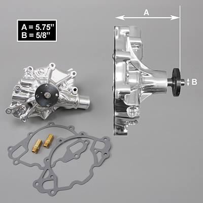 Edelbrock Water Pump High Performance Ford 1986-93 5 0L V8 Engines w/ Serpentine Belt Drive thumbnail 2